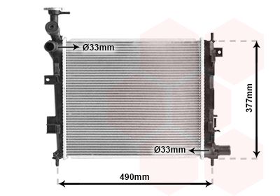 VAN WEZEL Radiators, Motora dzesēšanas sistēma 83002189